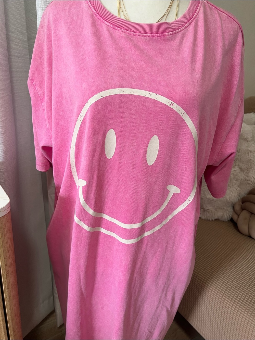 Easel Barbie Pink oversized shirt